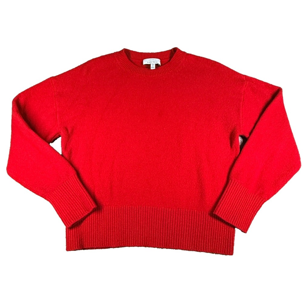 & Other Stories Red Sweater Womens S Crewneck Knit Paris Atelier Cozy Top